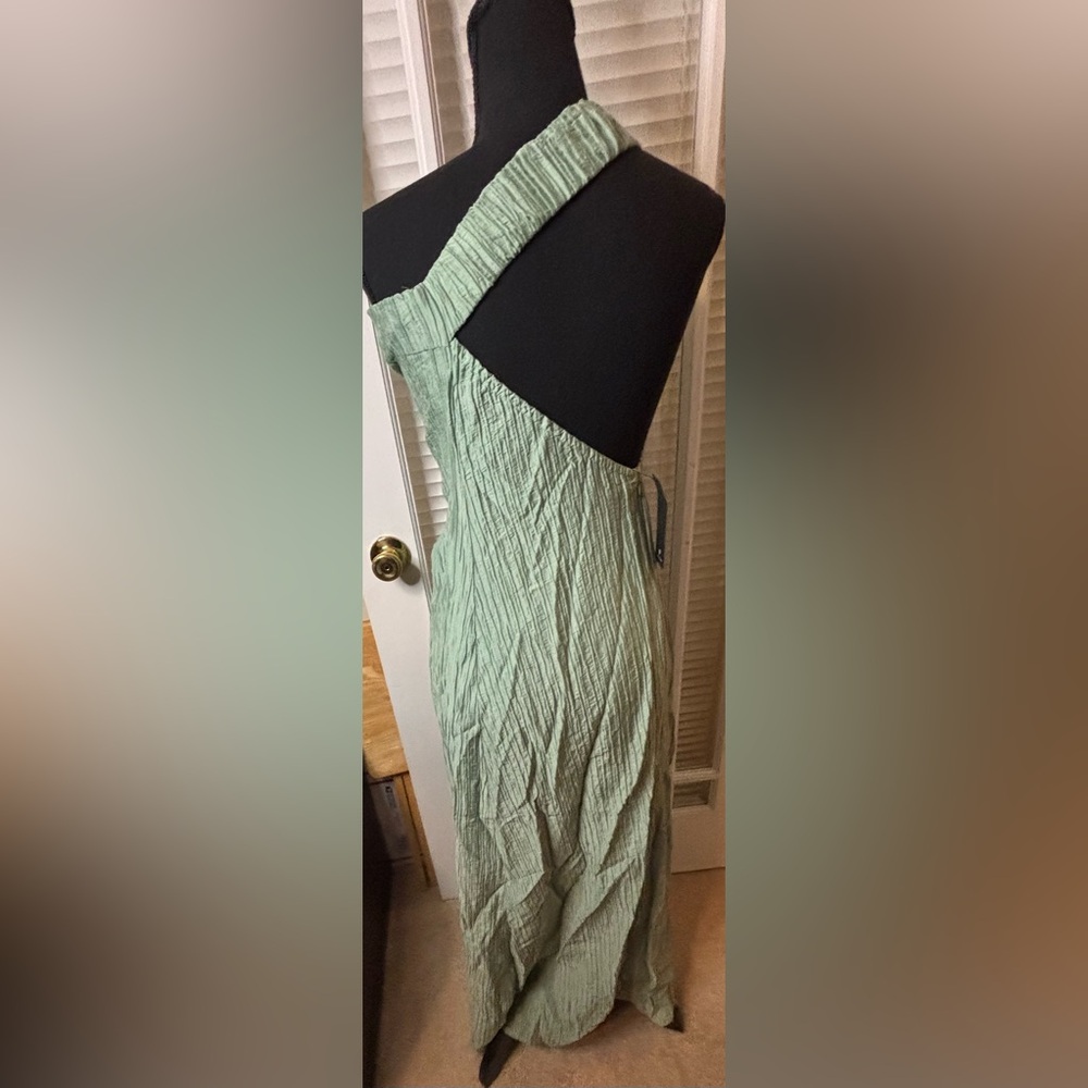 Lulus Poised Performance Elegant One-Shoulder Green Maxi Dress-Small - Picture 5 of 14